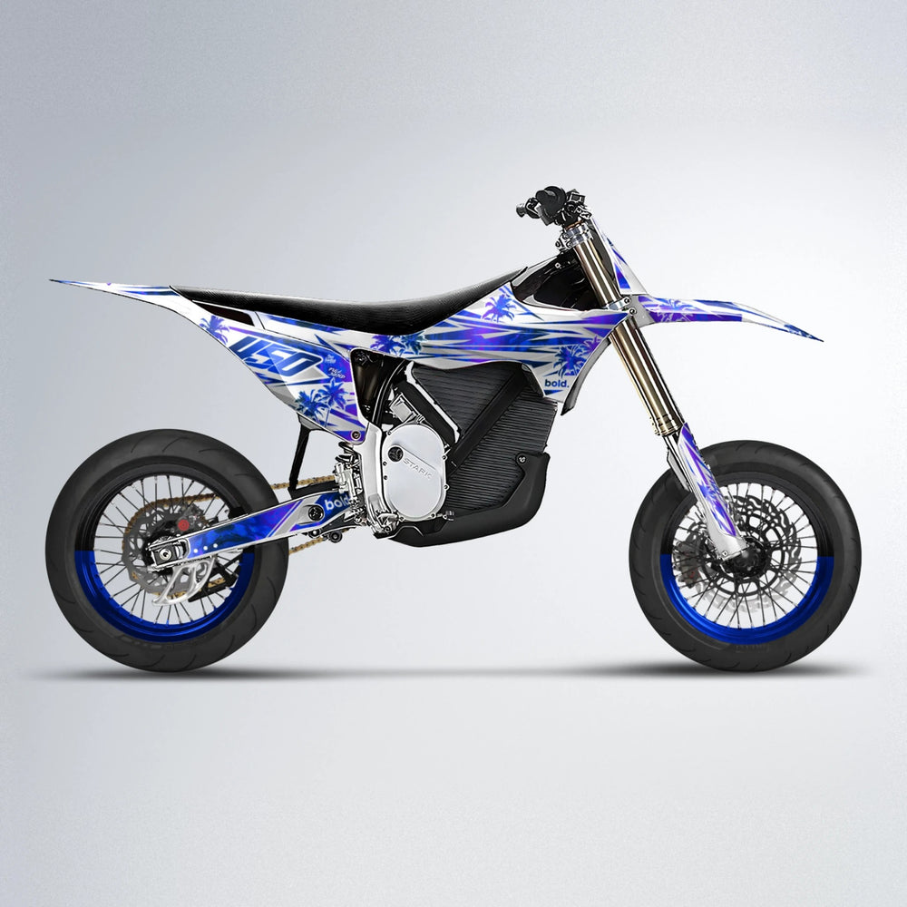 ROZALIN Stark Varg SM supermoto graphics kit in Blue