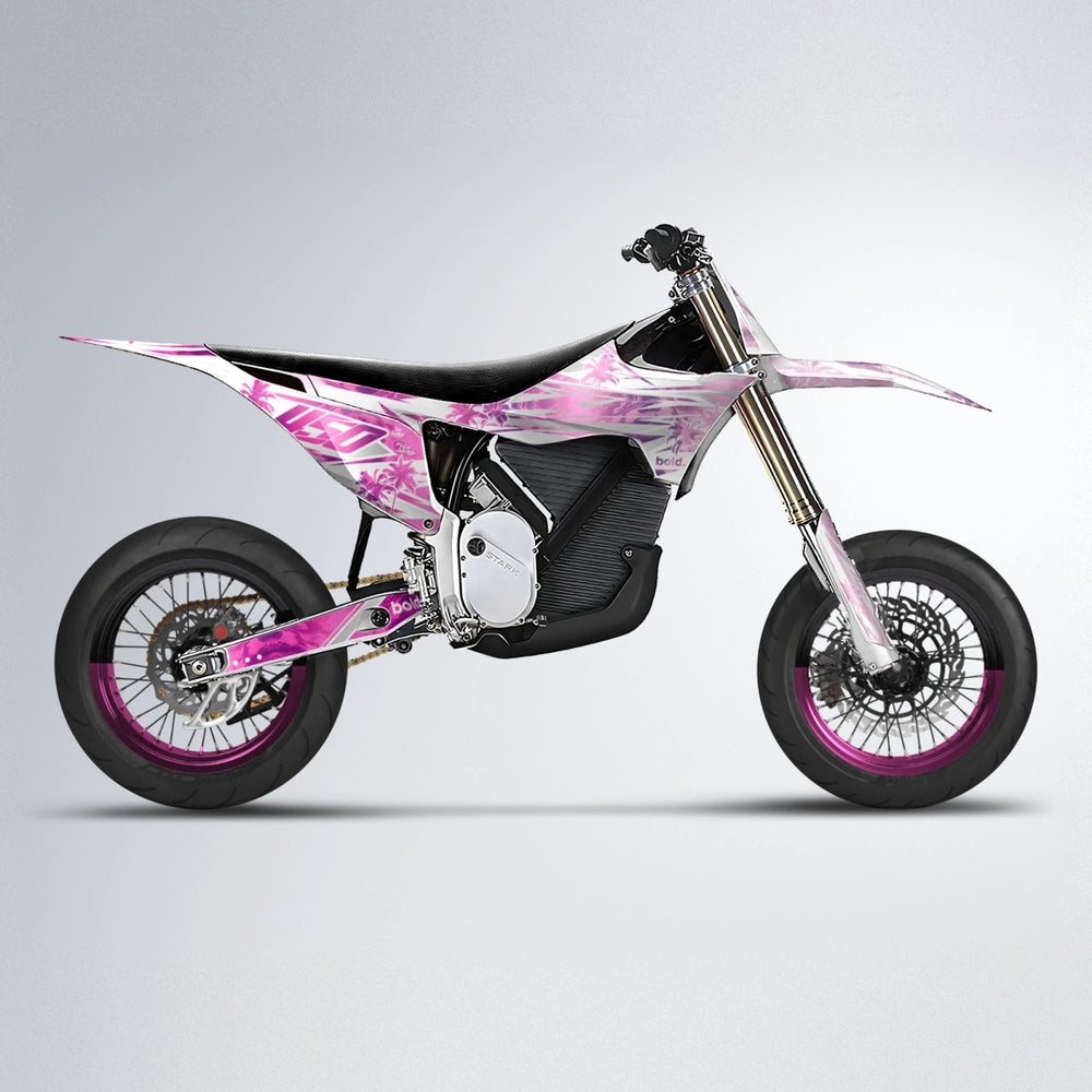 ROZALIN Stark Varg SM supermoto graphics kit in Flamingo