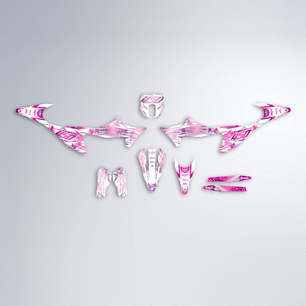 ROZALIN Stark Varg SM graphics kit parts layout in Flamingo