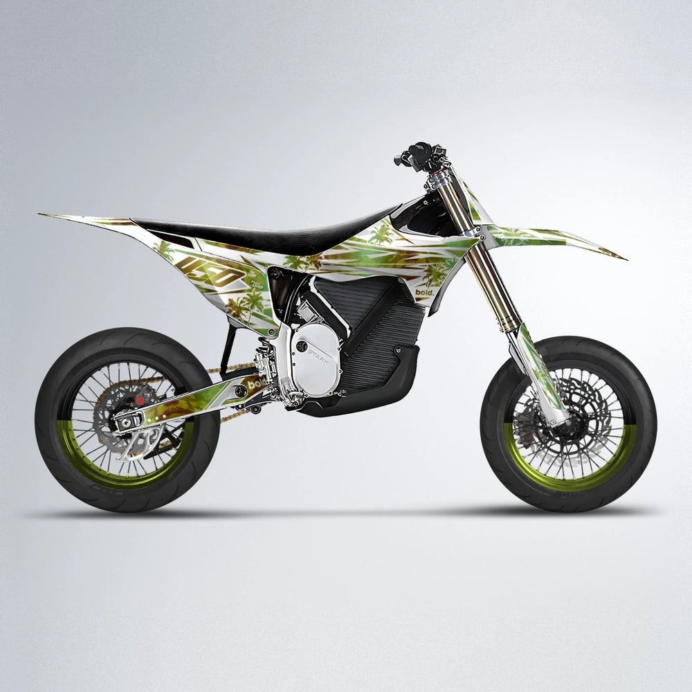 ROZALIN Stark Varg SM supermoto graphics kit in Olive