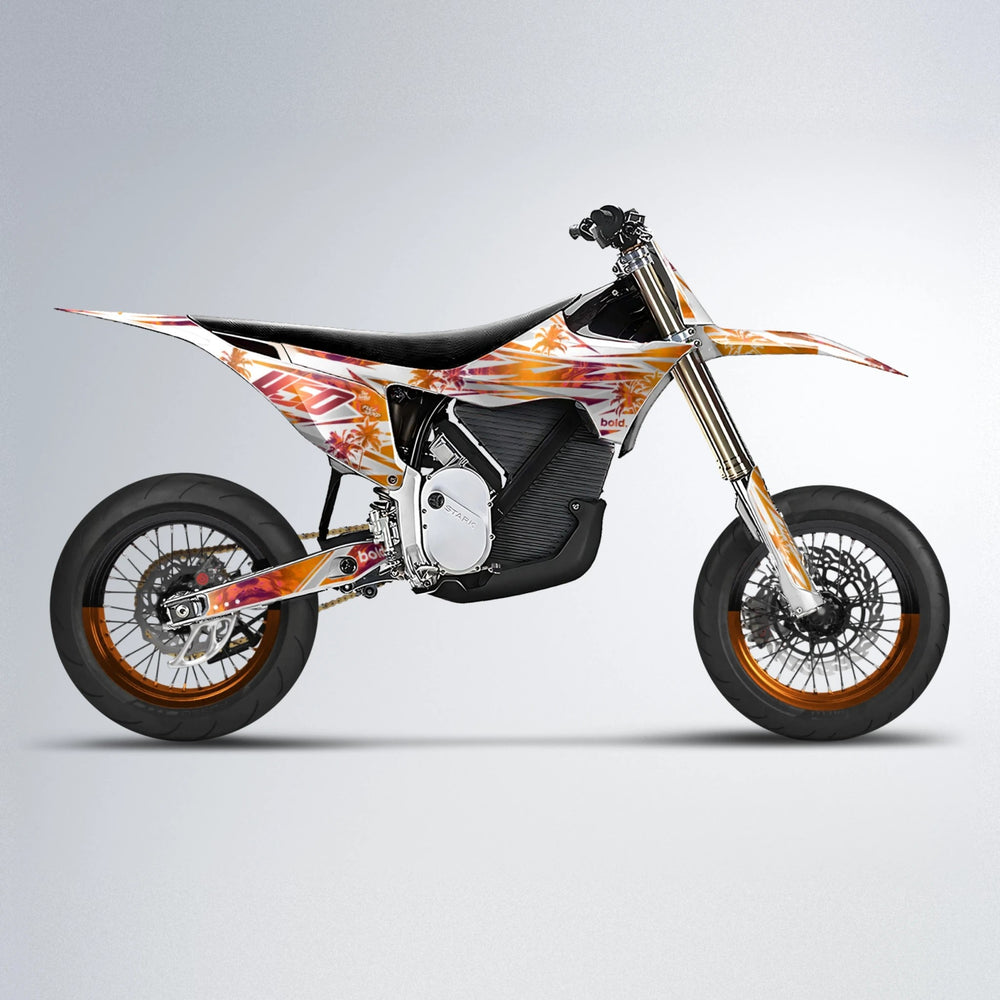 ROZALIN Stark Varg SM supermoto graphics kit in Orange