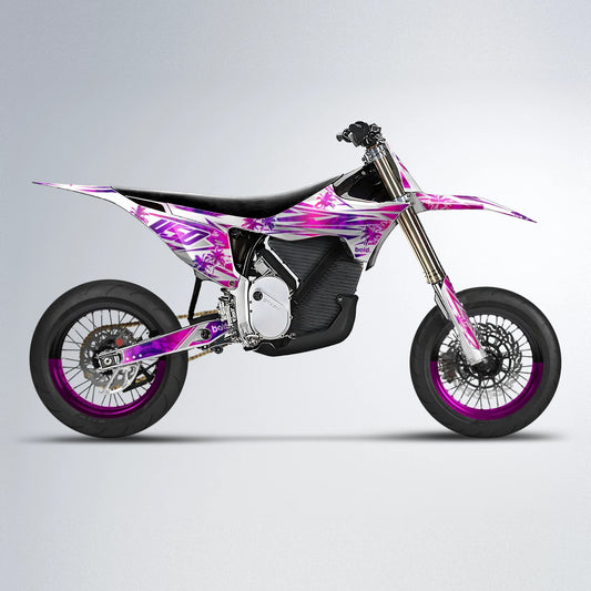 ROZALIN Stark Varg SM supermoto graphics kit in Pink