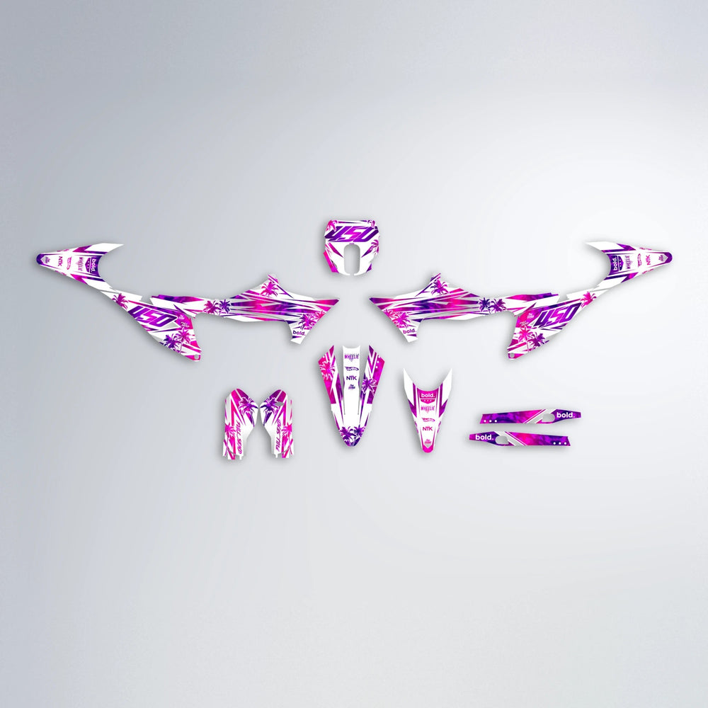 ROZALIN Stark Varg SM graphics kit parts layout in Pink