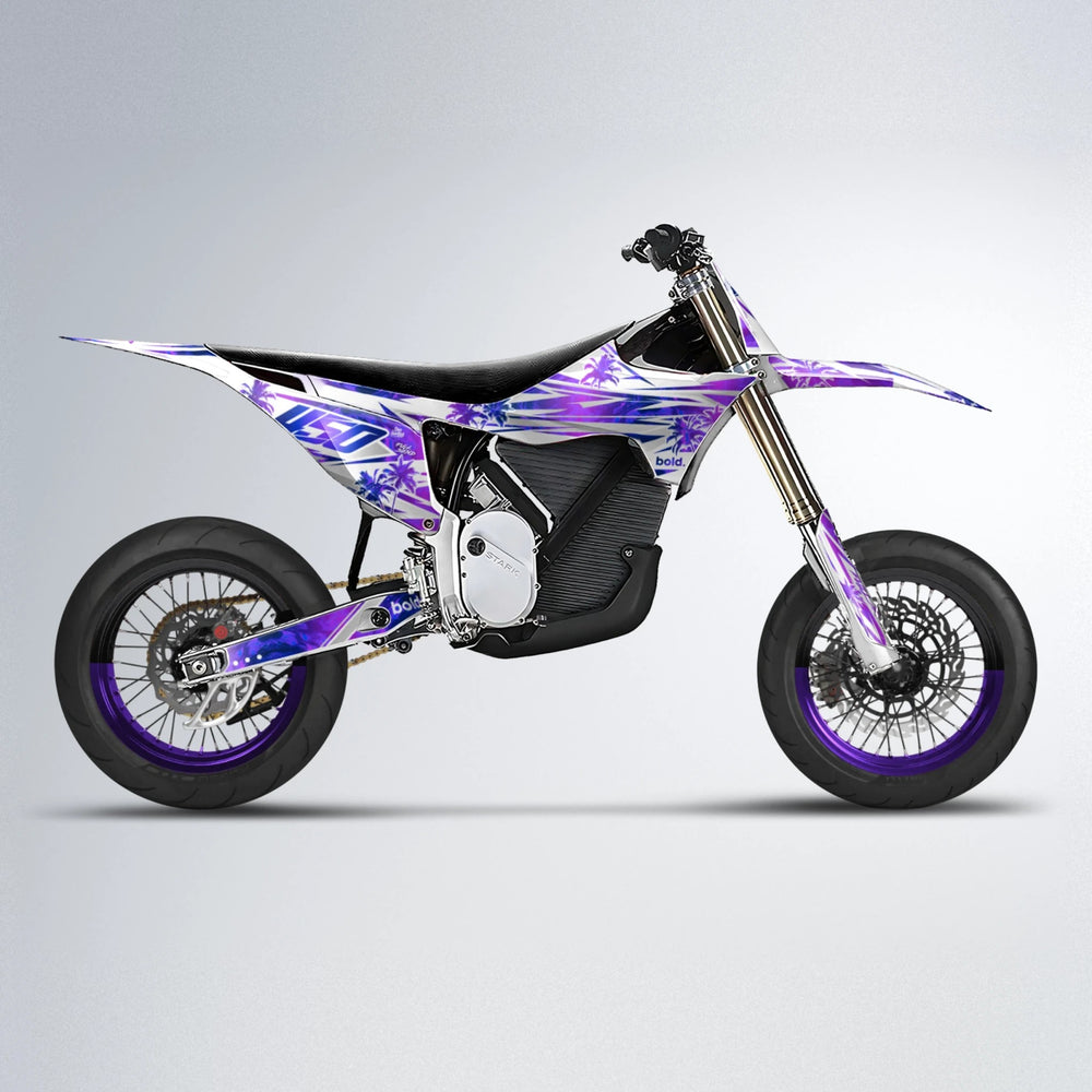 ROZALIN Stark Varg SM supermoto graphics kit in Purple