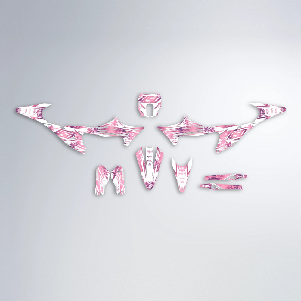 ROZALIN Stark Varg SM graphics kit parts layout in Sakura Pink