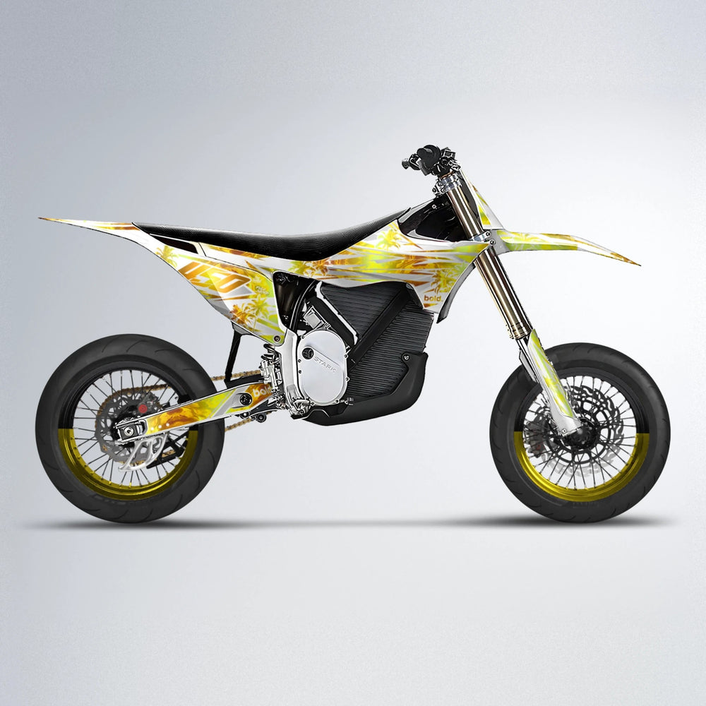 ROZALIN Stark Varg SM supermoto graphics kit in Yellow