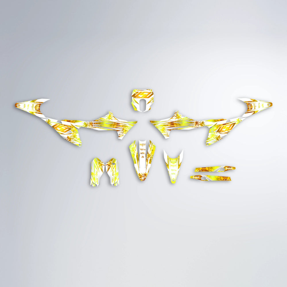 ROZALIN Stark Varg SM graphics kit parts layout in Yellow