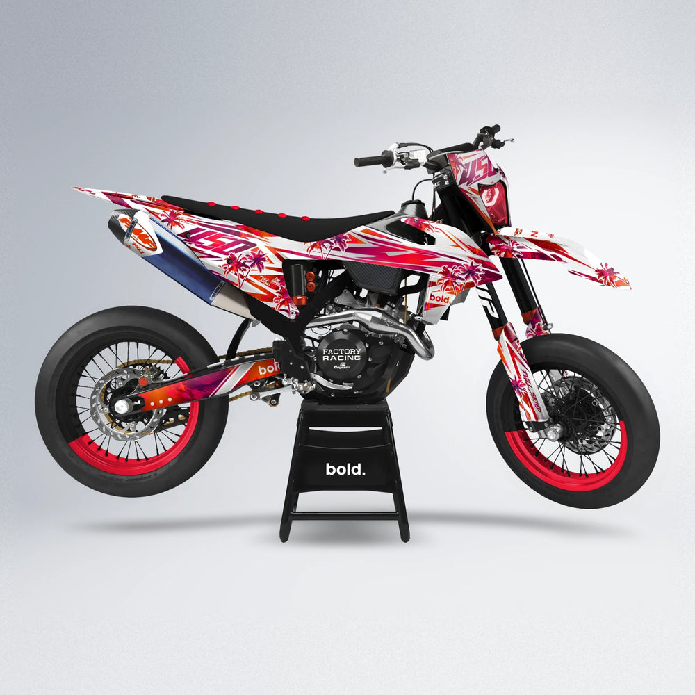 ROZALIN supermoto graphics kit in Red