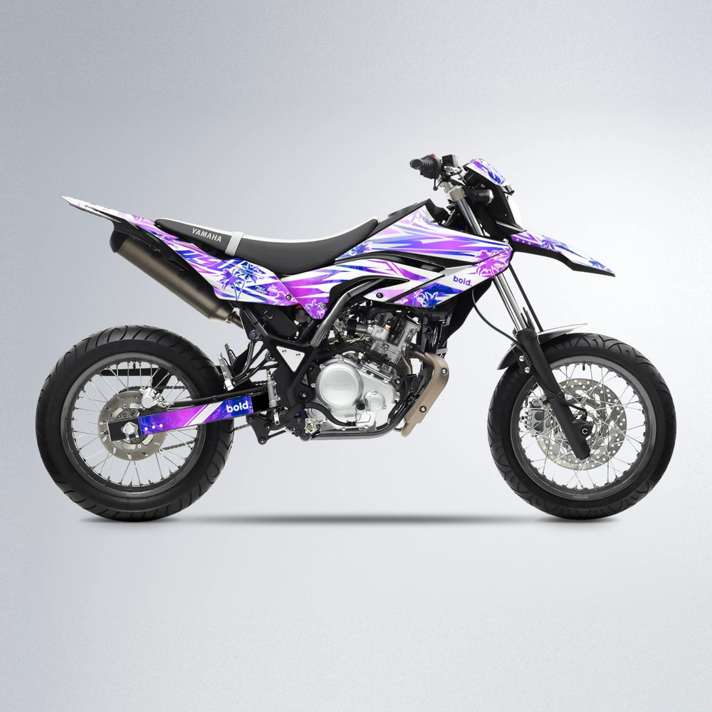 ROZALIN Yamaha WR 125X supermoto graphics kit in Purple