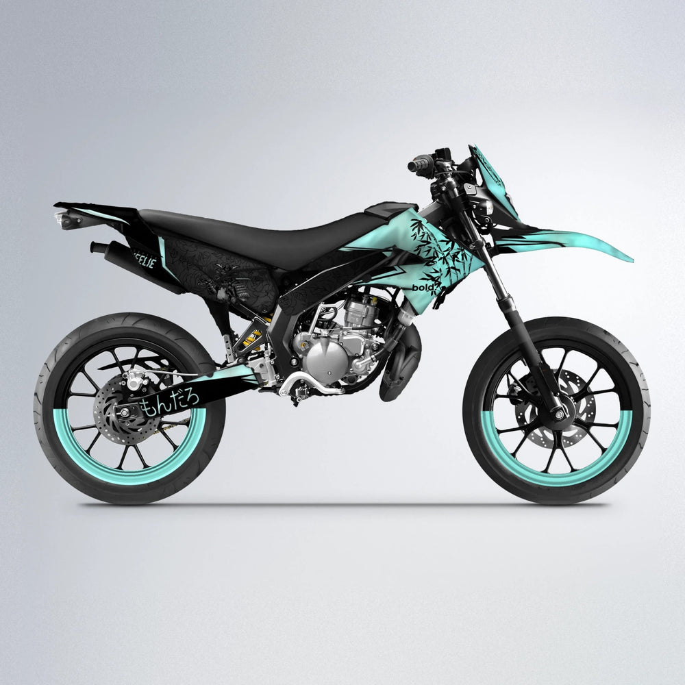 SAMURAI Derbi Senda supermoto graphics kit in Mint