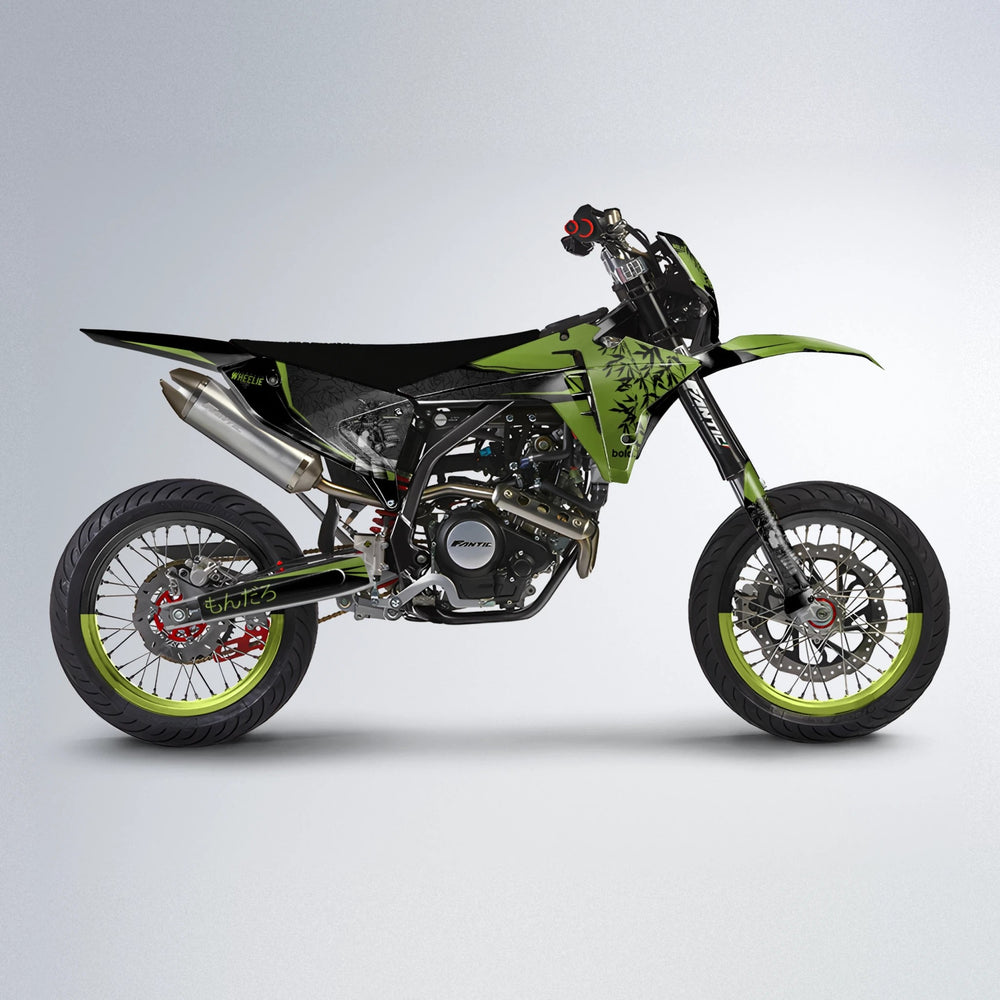 SAMURAI Fantic supermoto graphics kit in Olive