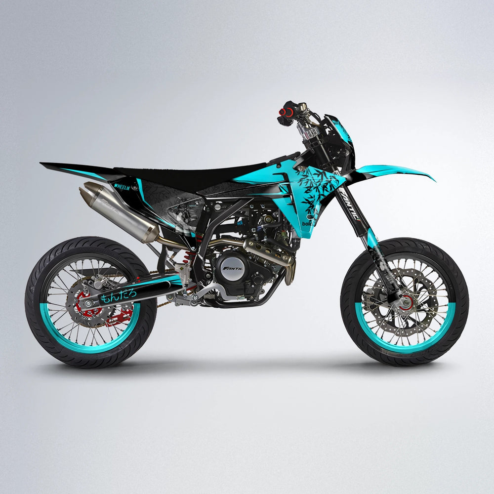 SAMURAI Fantic supermoto graphics kit in Teal