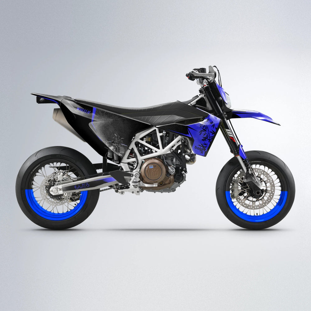 SAMURAI Husqvarna 701 supermoto graphics kit in Blue
