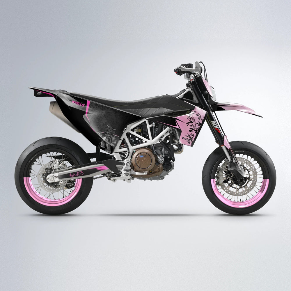 SAMURAI Husqvarna 701 supermoto graphics kit in Flamingo