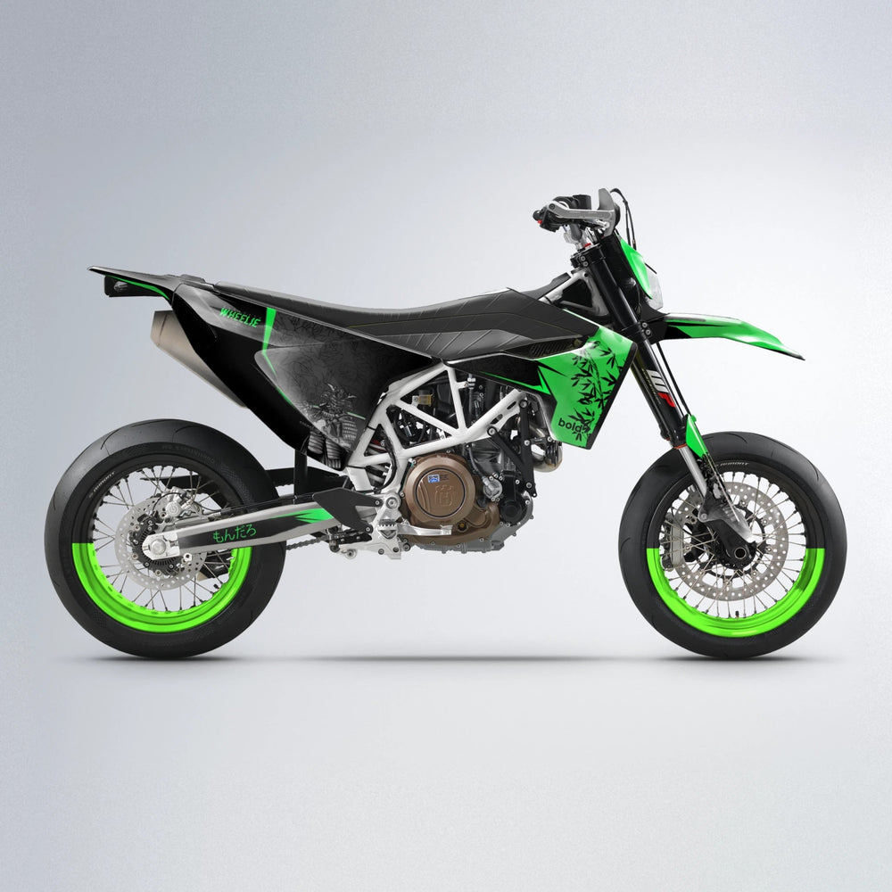 SAMURAI Husqvarna 701 supermoto graphics kit in Green