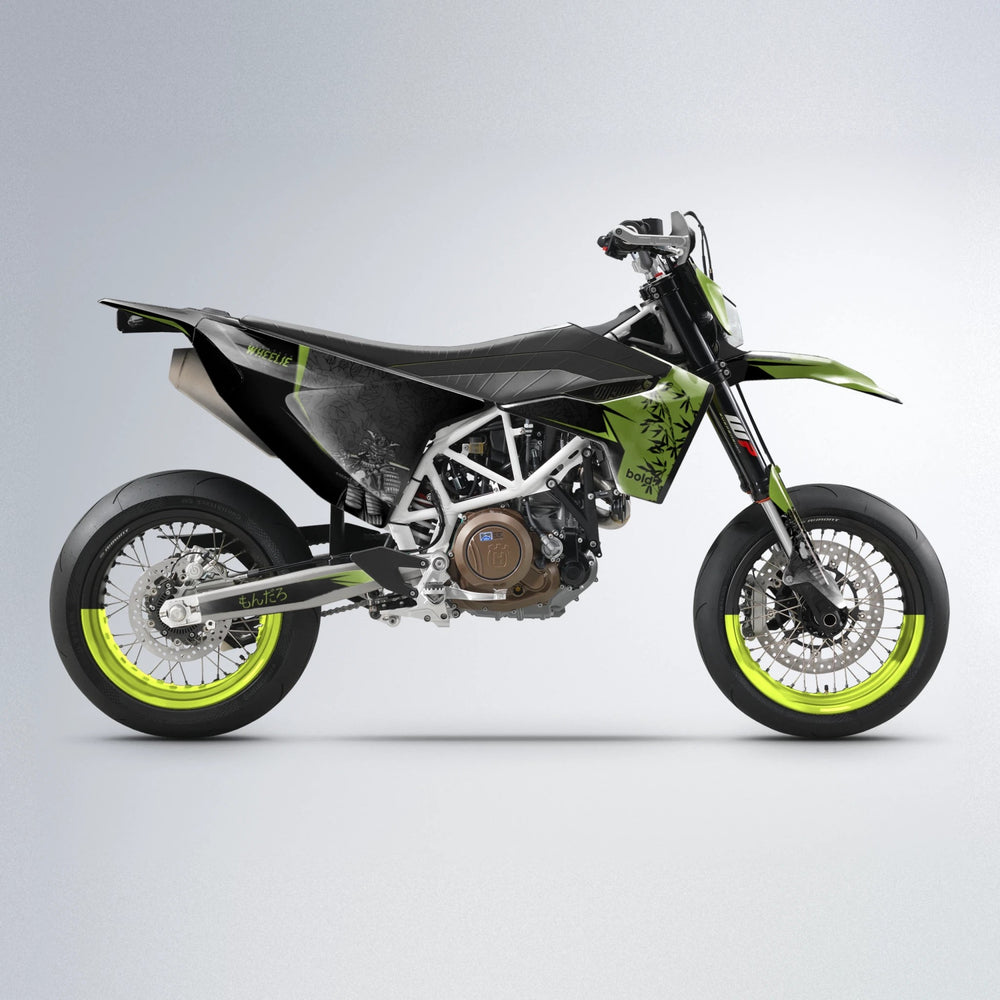 SAMURAI Husqvarna 701 supermoto graphics kit in Olive