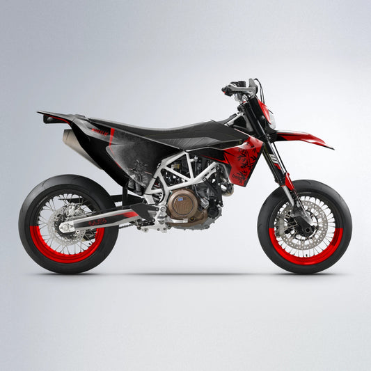 SAMURAI Husqvarna 701 supermoto graphics kit in Red