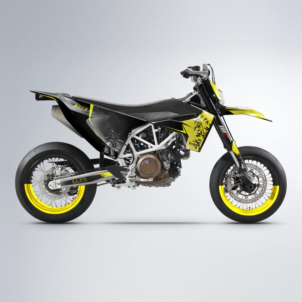 SAMURAI Husqvarna 701 supermoto graphics kit in Yellow