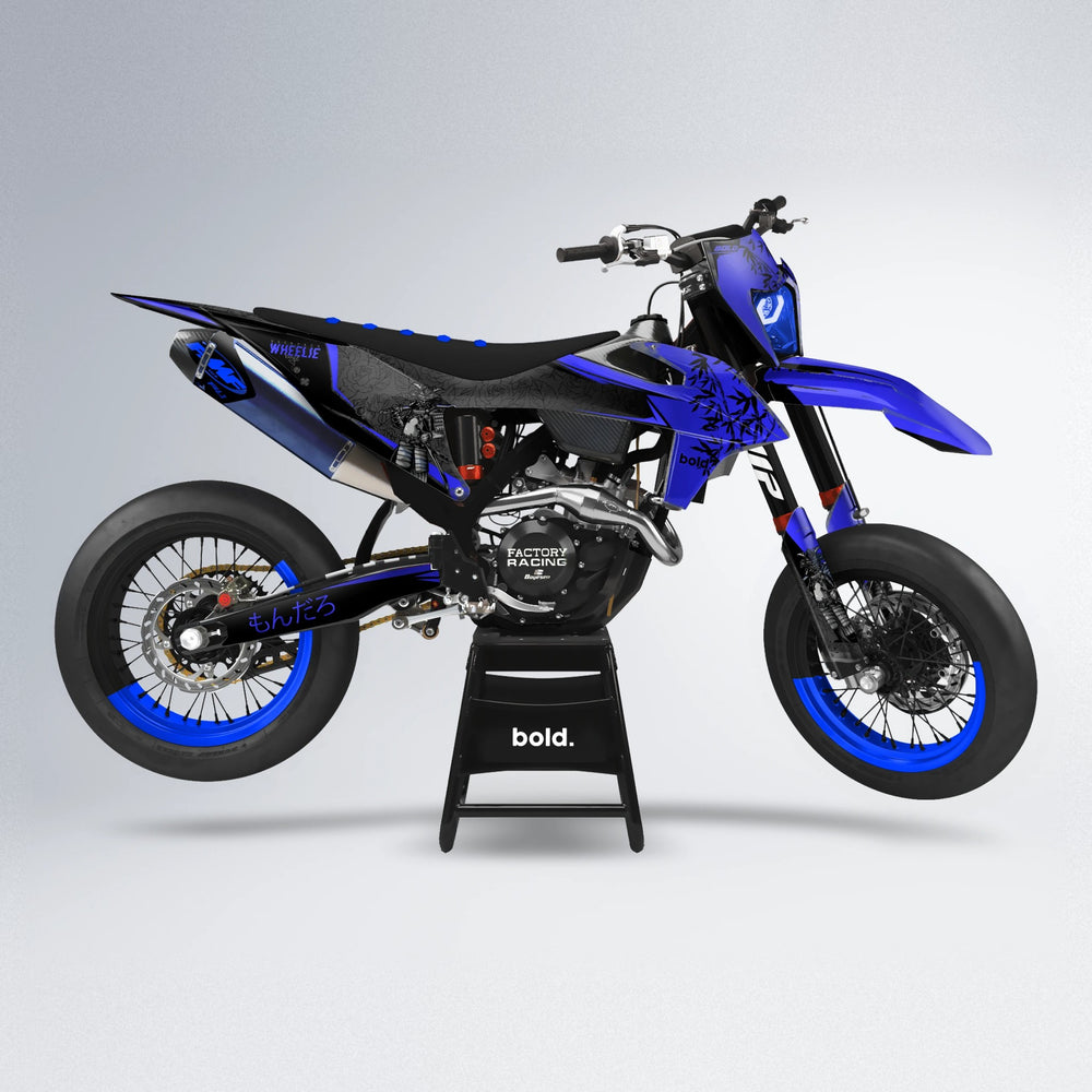 SAMURAI supermoto graphics kit in Blue