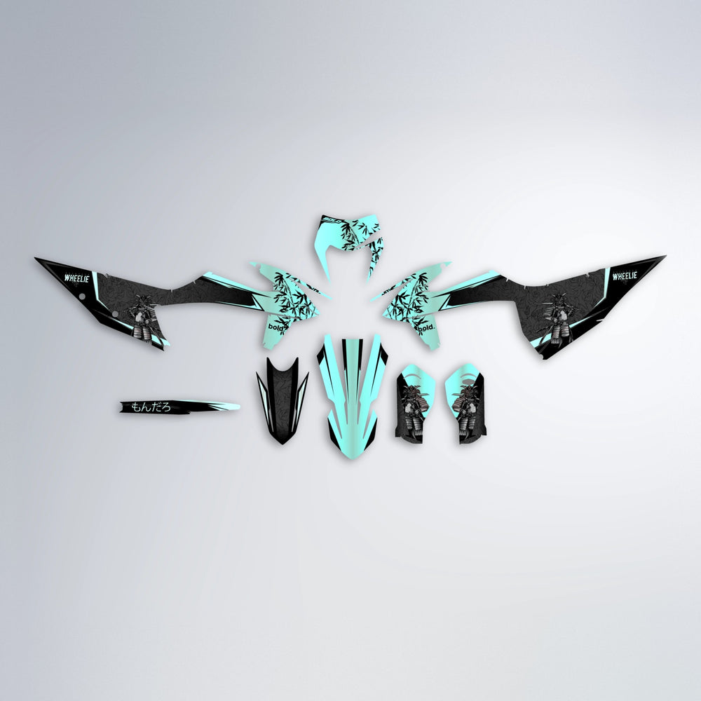 SAMURAI graphics kit parts layout in Mint
