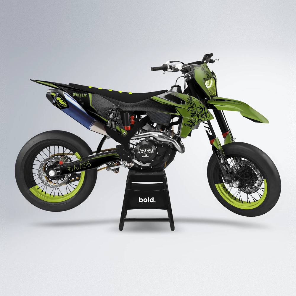 SAMURAI supermoto graphics kit in Olive