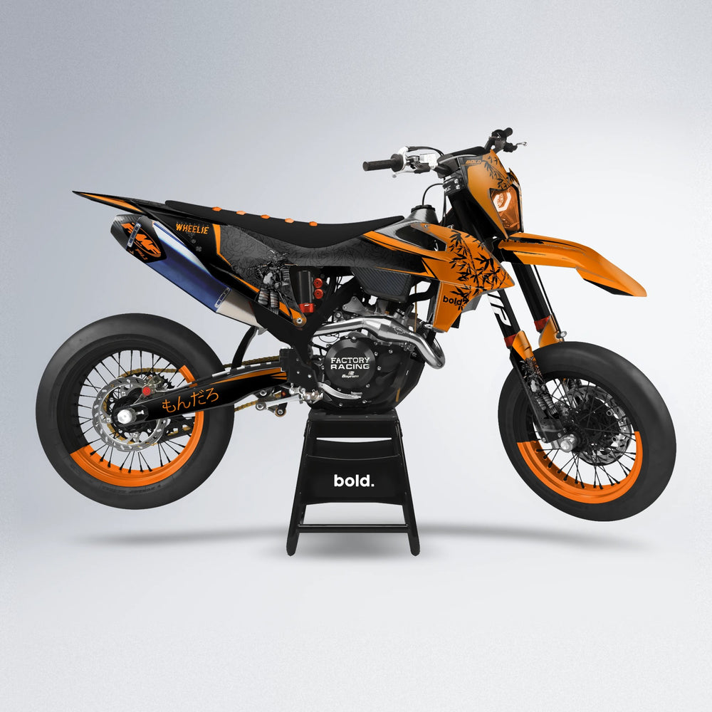 SAMURAI supermoto graphics kit in Orange