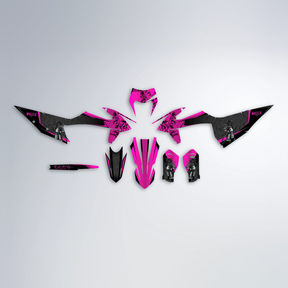 SAMURAI graphics kit parts layout in Pink