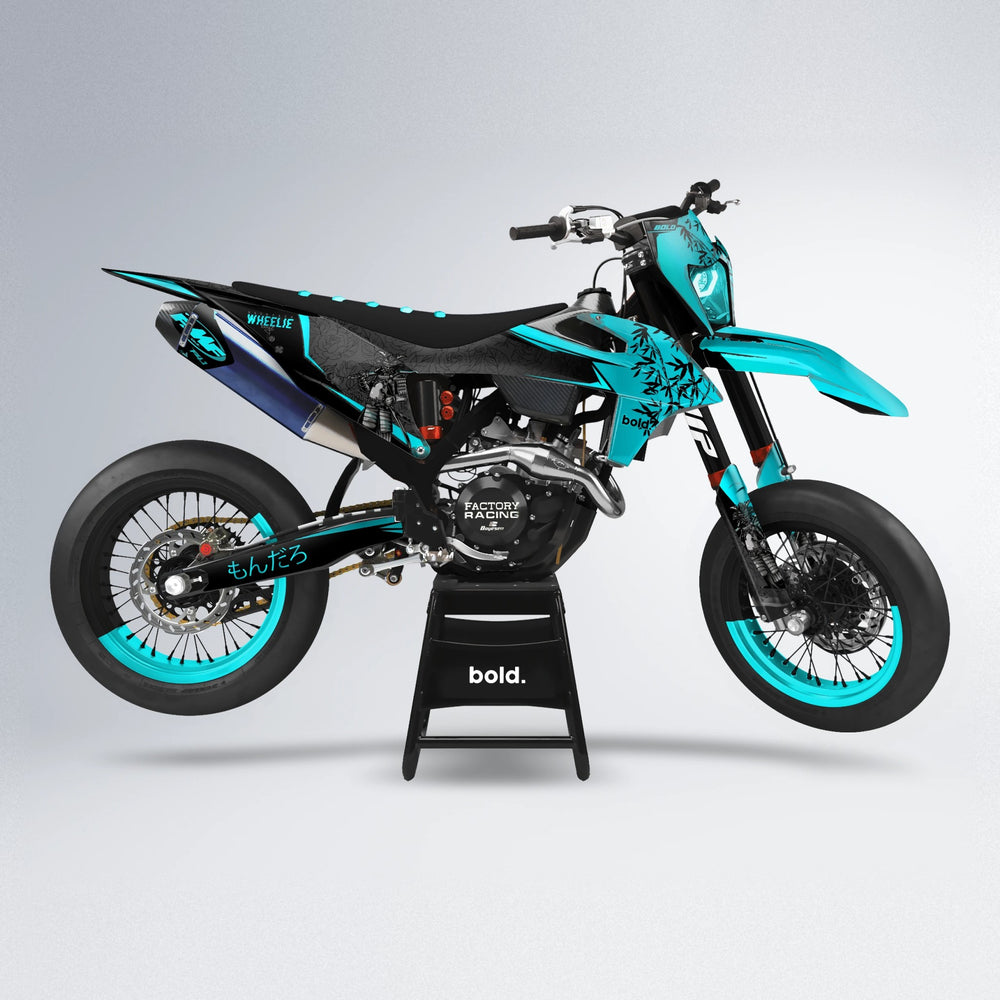 SAMURAI supermoto graphics kit in Teal