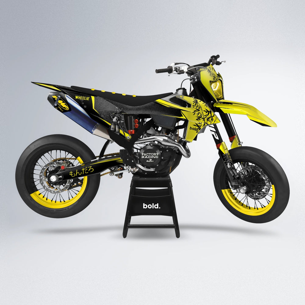 SAMURAI supermoto graphics kit in Yellow