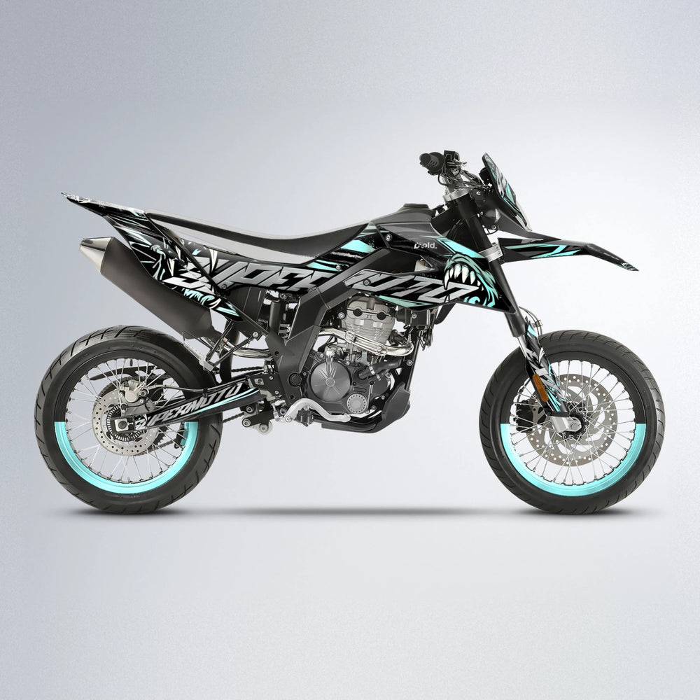 SAVAGE Aprilia SX 125 supermoto graphics kit in Mint