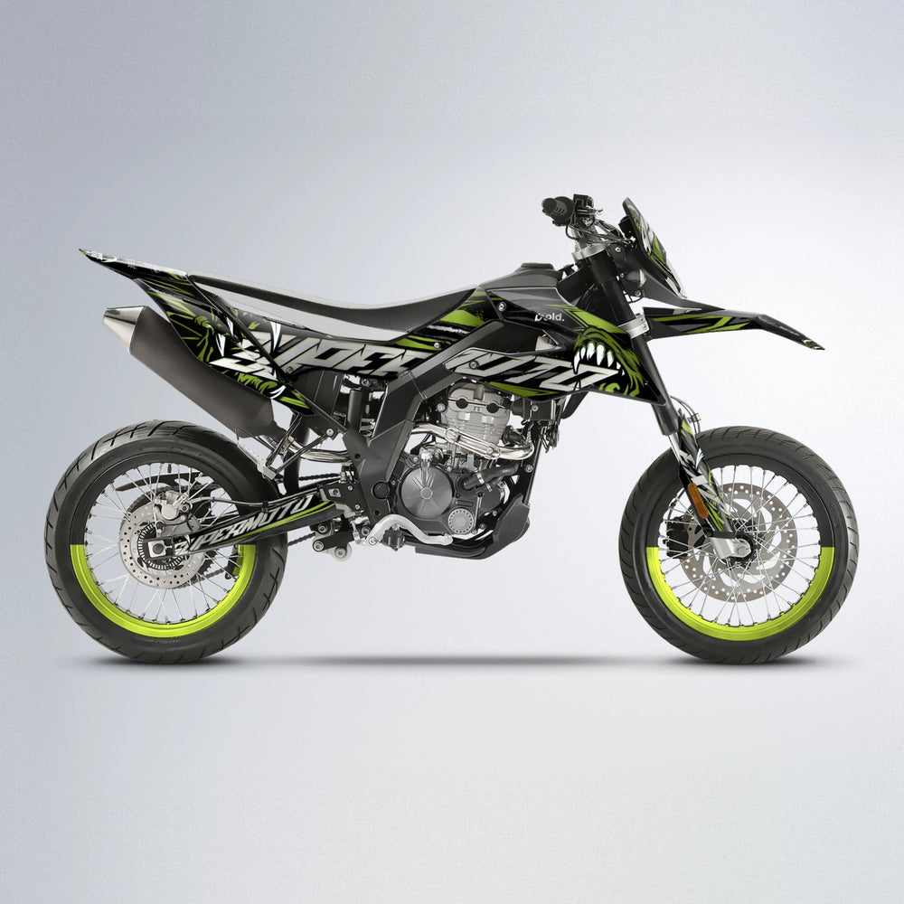 SAVAGE Aprilia SX 125 supermoto graphics kit in Olive