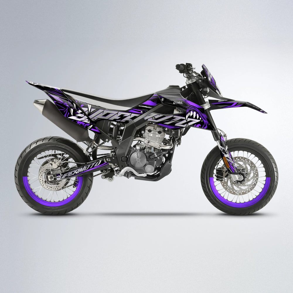 SAVAGE Aprilia SX 125 supermoto graphics kit in Purple