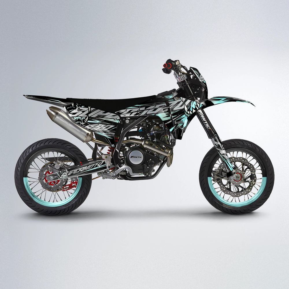SAVAGE Fantic supermoto graphics kit in Mint
