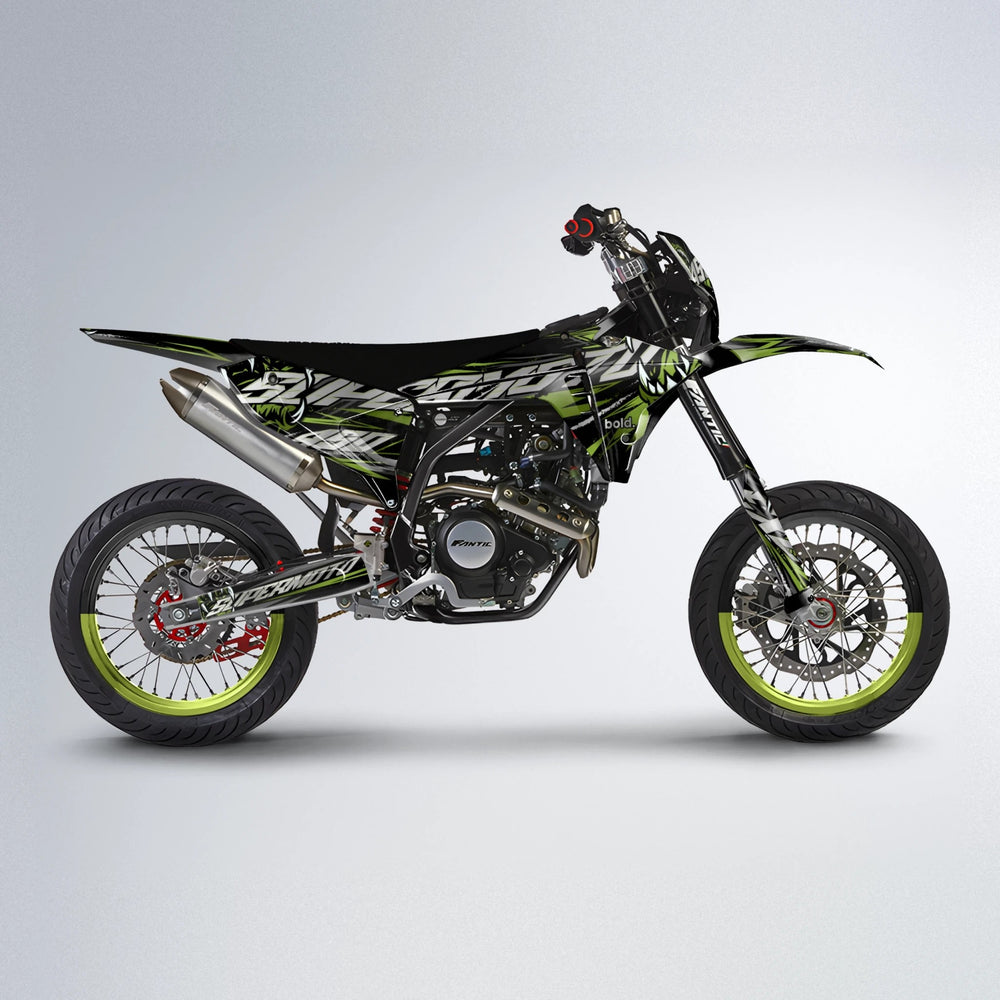 SAVAGE Fantic supermoto graphics kit in Olive