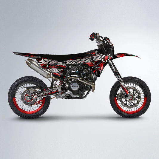 SAVAGE Fantic supermoto graphics kit in Red