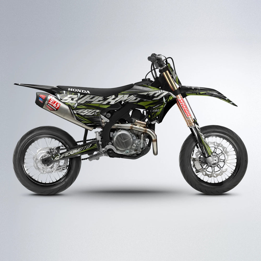 SAVAGE Honda supermoto graphics kit in Olive