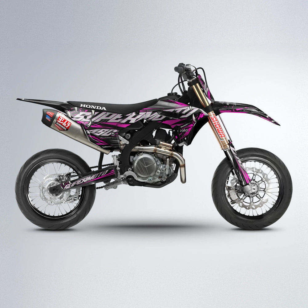 SAVAGE Honda supermoto graphics kit in Pink