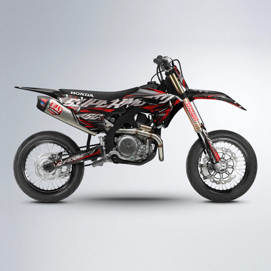 SAVAGE Honda supermoto graphics kit in Red