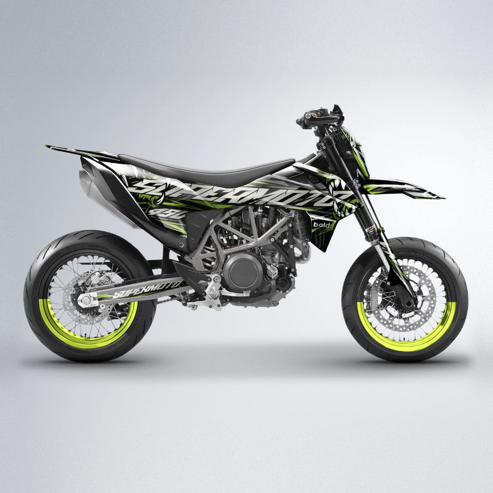 SAVAGE KTM SMC 690 supermoto graphics kit in Olive