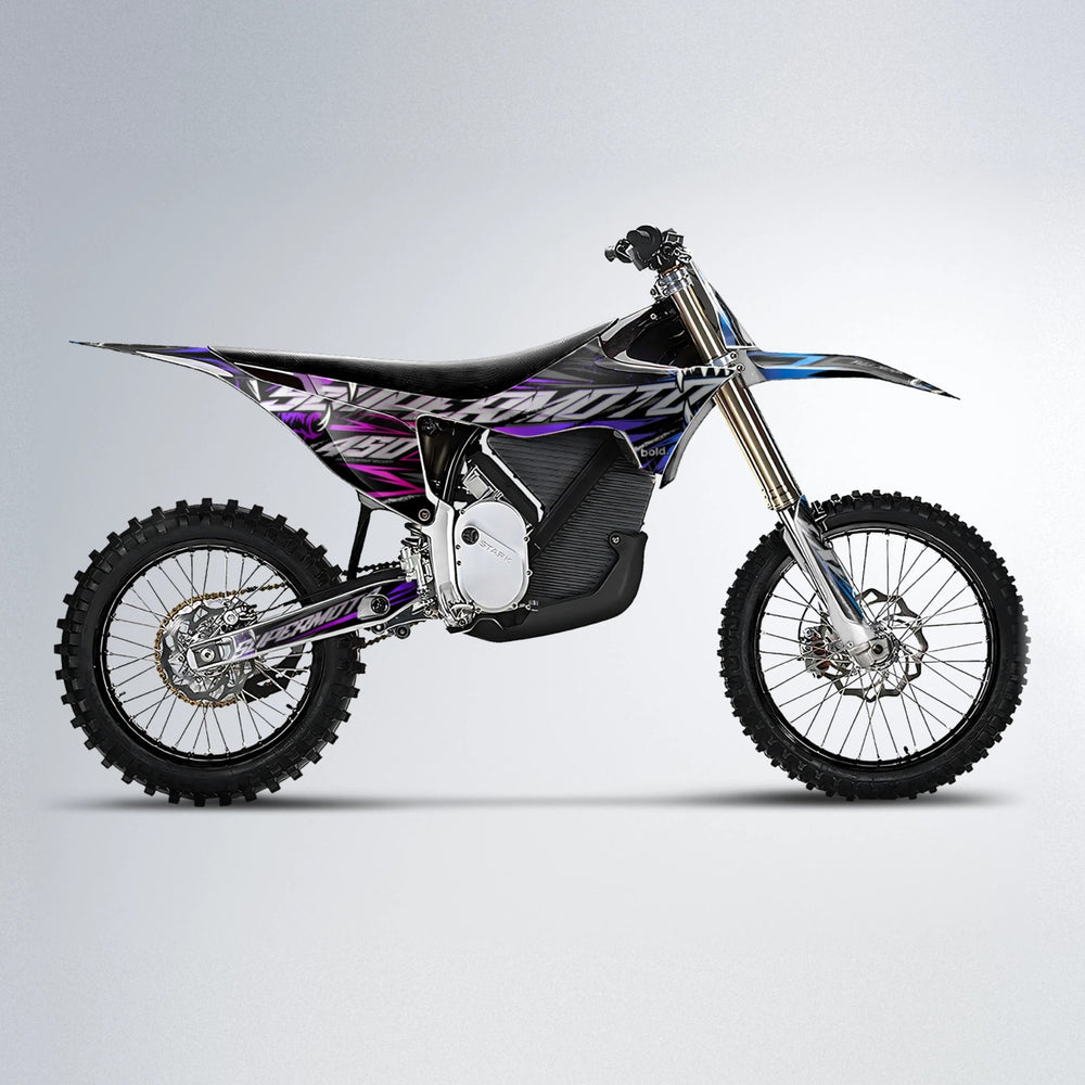 SAVAGE Stark Varg MX motocross graphics kit in Blue Purple Fade
