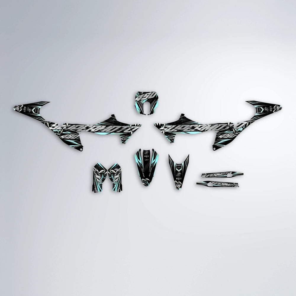 SAVAGE Stark Varg SM graphics kit parts layout in Mint