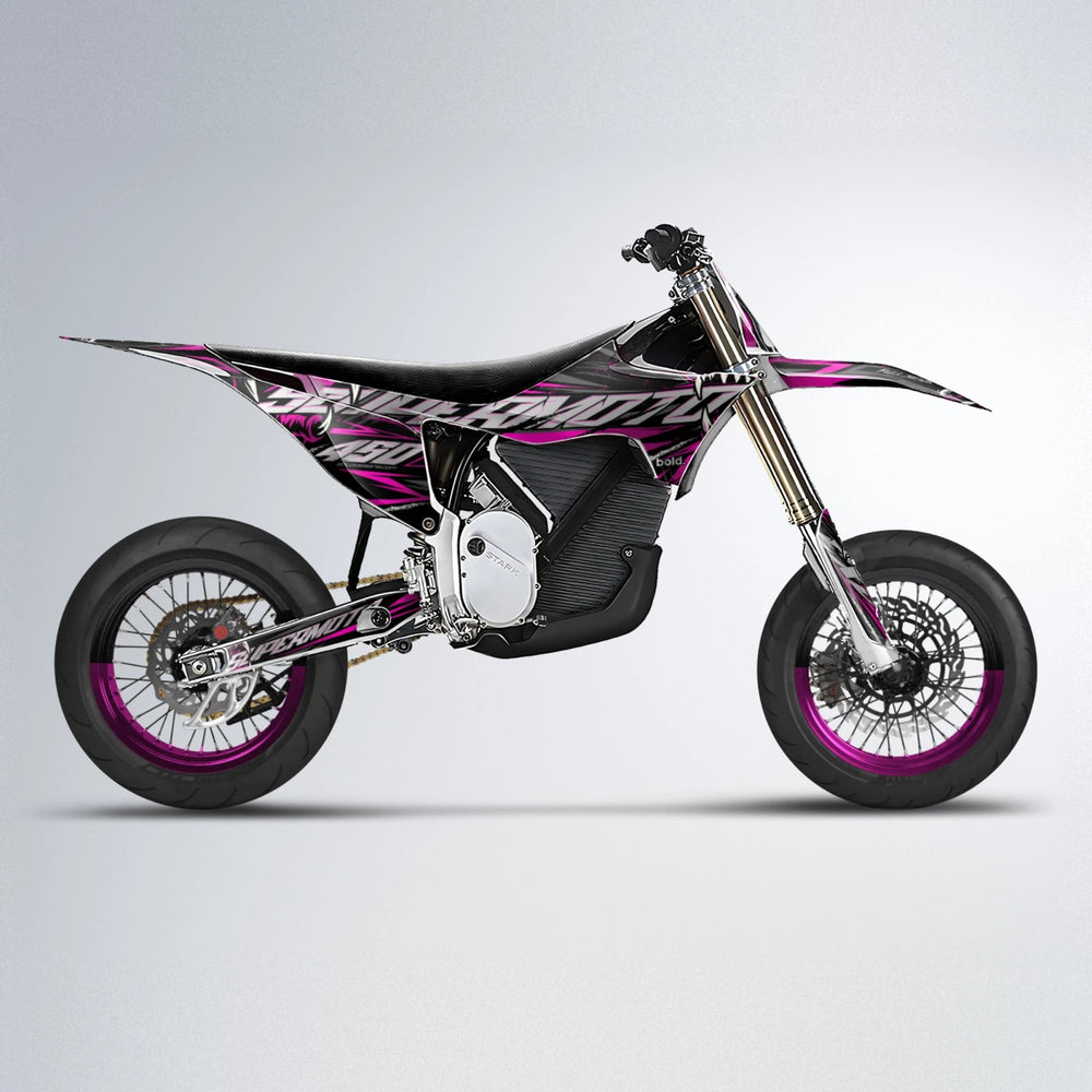 SAVAGE Stark Varg SM supermoto graphics kit in Pink