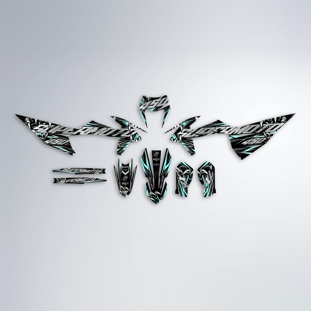 SAVAGE graphics kit parts layout in Mint