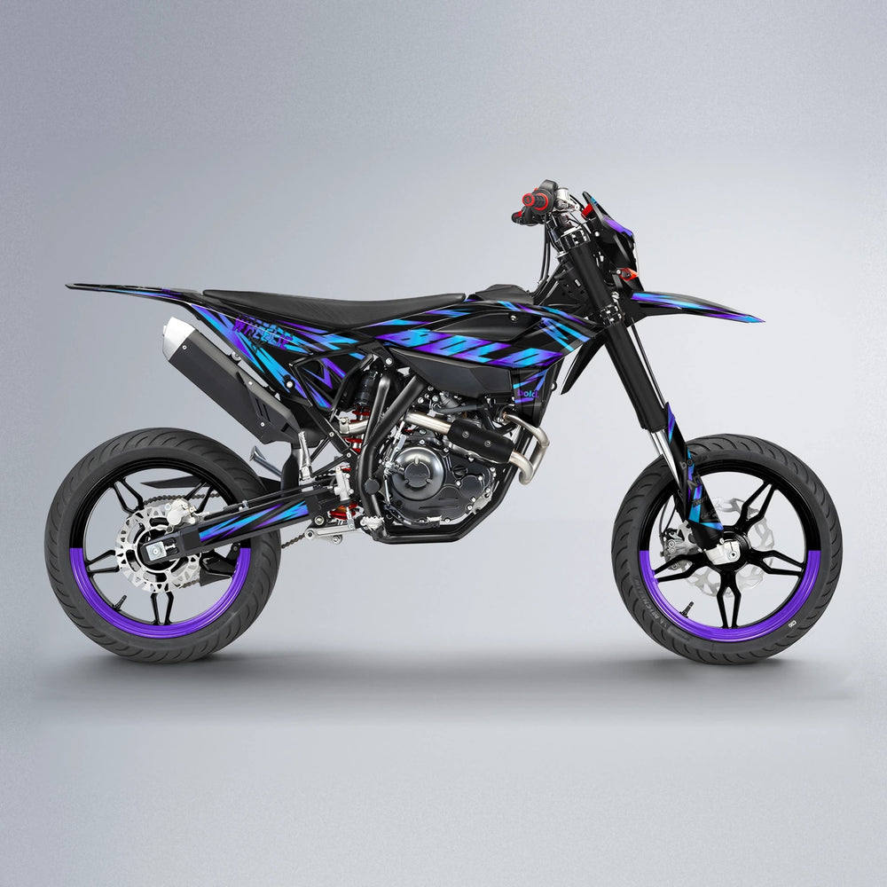 SCAN Beta supermoto graphics kit in Purple