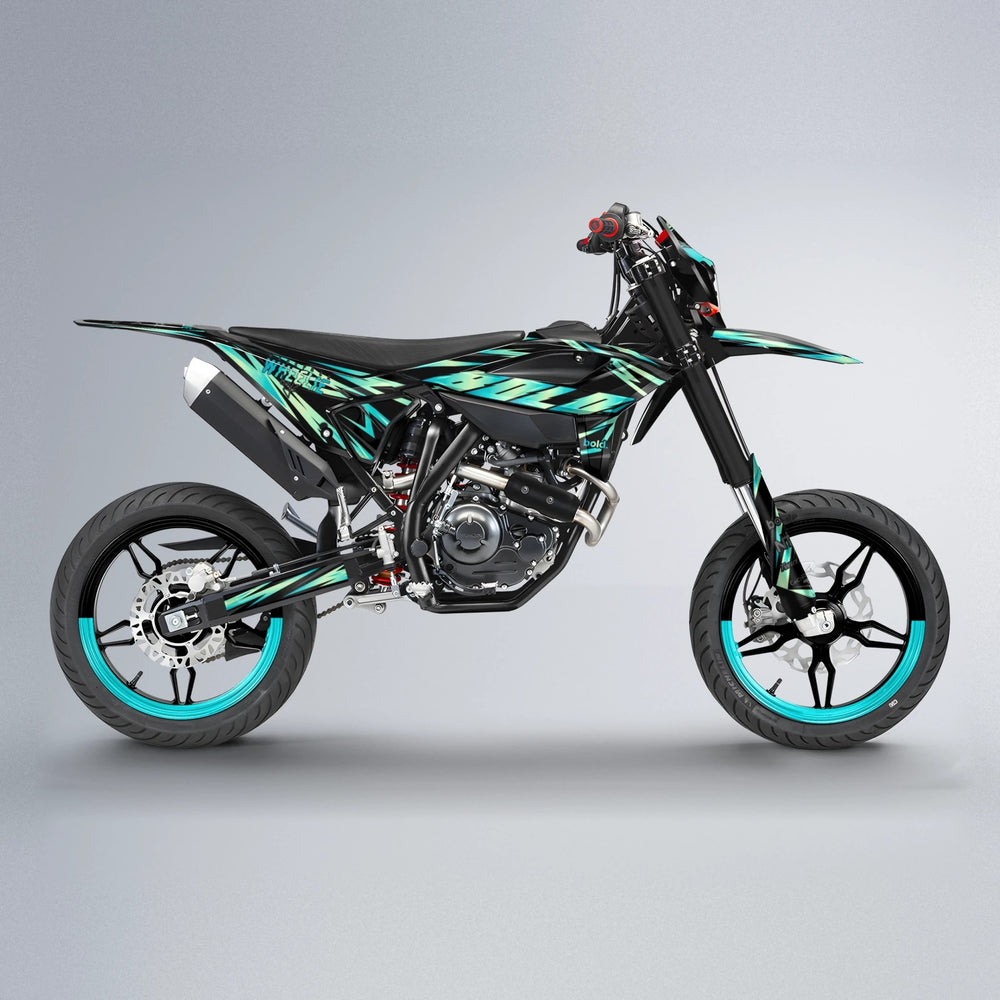 SCAN Beta supermoto graphics kit in Teal