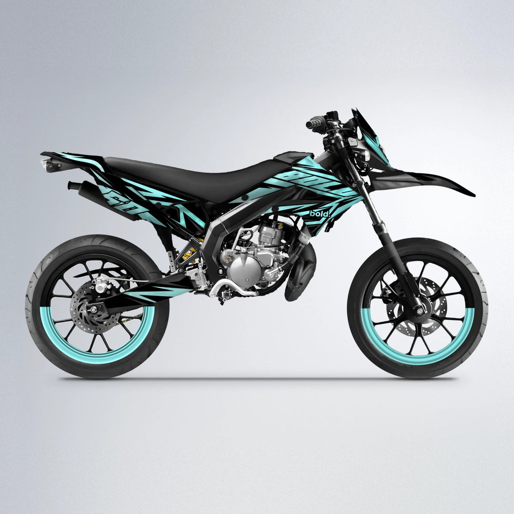 SCAN Derbi Senda supermoto graphics kit in Mint