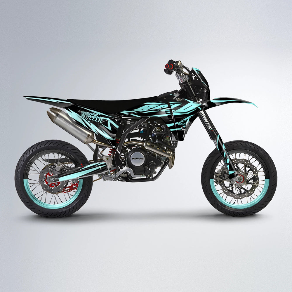 SCAN Fantic supermoto graphics kit in Mint