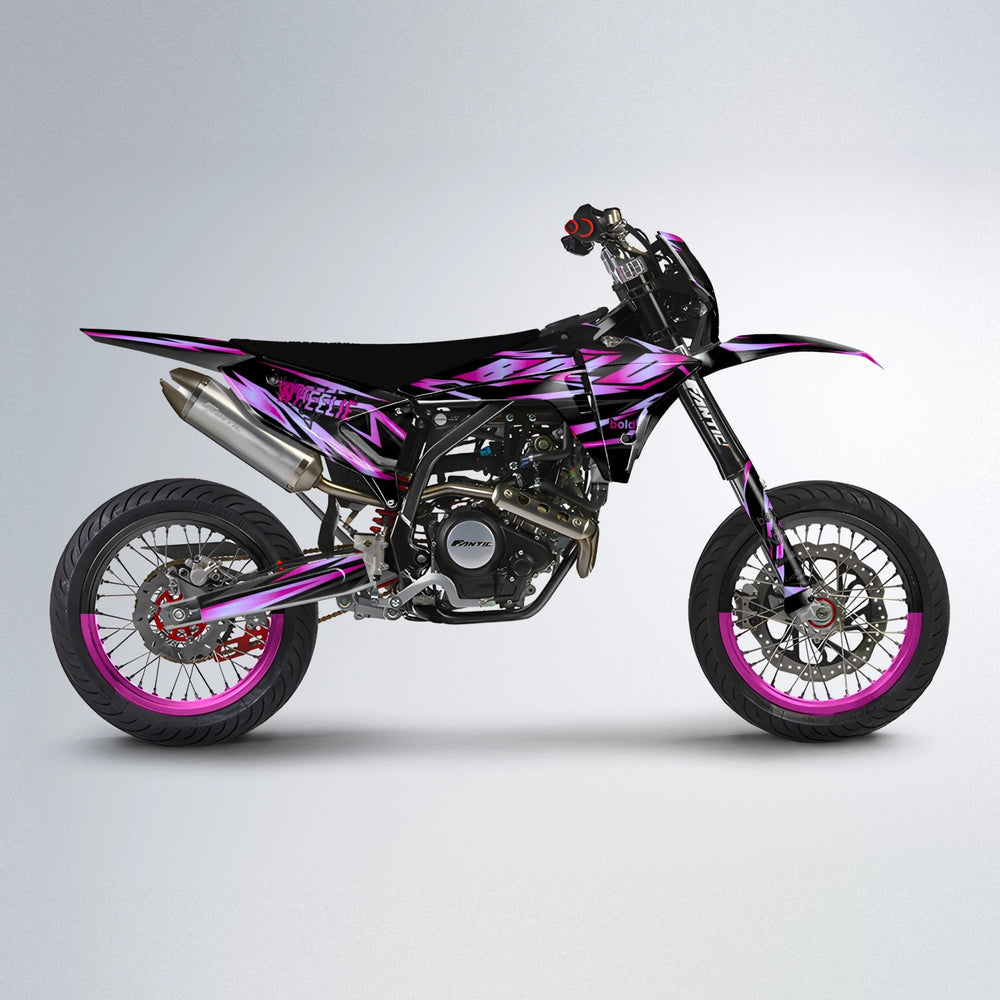 SCAN Fantic supermoto graphics kit in Pink