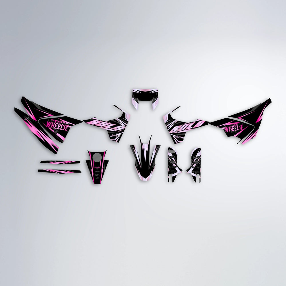 SCAN Husqvarna 701 graphics kit parts layout in Flamingo