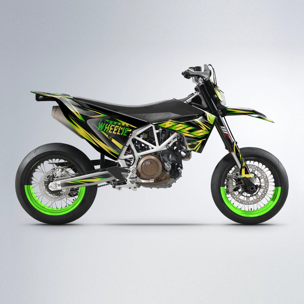 SCAN Husqvarna 701 supermoto graphics kit in Green